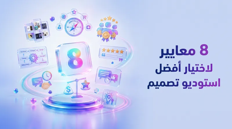 كيف تختار أفضل شركة تصميم وتتجنب المبتدئين؟ 8 معايير ذهبية 🏆