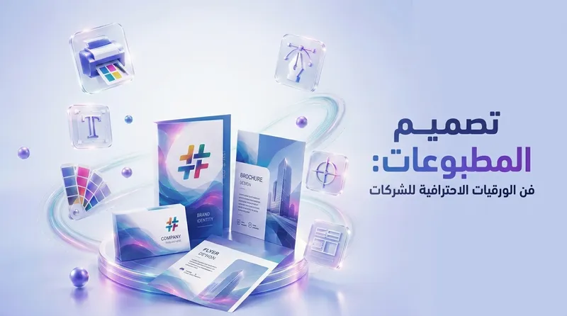 تصميم المطبوعات: دليل الورقيات الاحترافية وأسرار الطباعة التجارية لعام 2026