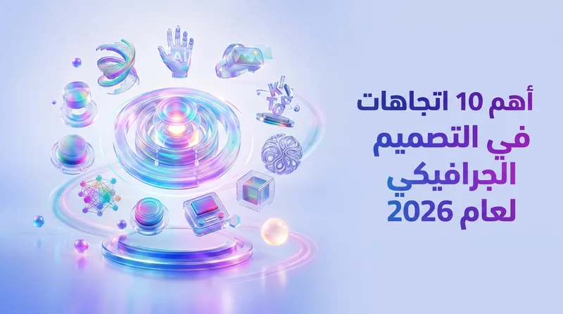 ترندات تصميم الجرافيك 2026: 10 أسرار ستغير شكل السوق